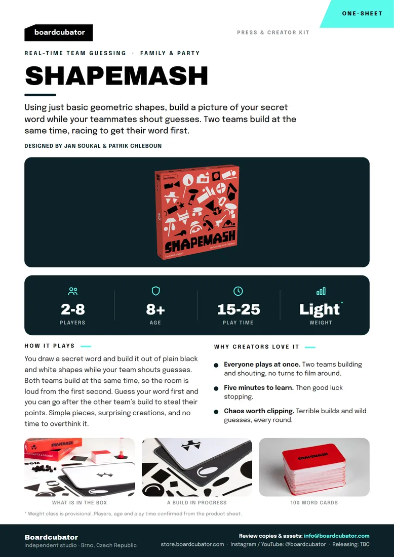 One-pager Shapemash