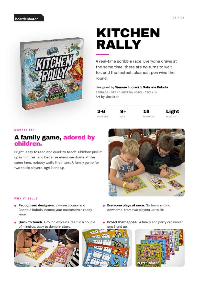 Sell sheet Kitchen Rally