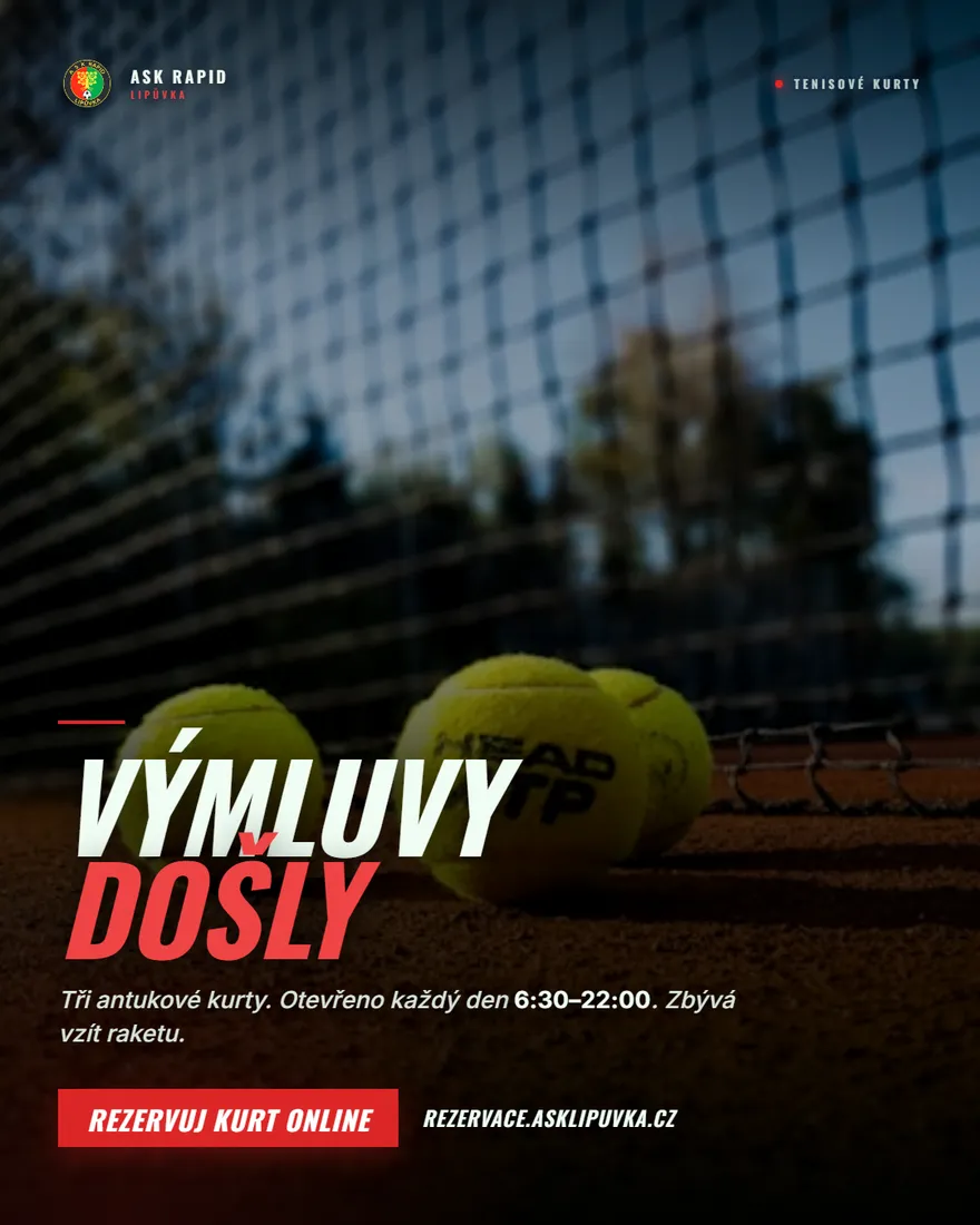 Tenisová pozvánka: Výmluvy došly